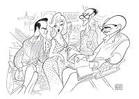 Algopix Similar Product 17 - Al Hirschfelds THE MISFITS Hand Signed