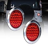 Algopix Similar Product 17 - 2pc 4 Inch Round LED Trailer Tail