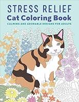 Algopix Similar Product 11 - Stress Relief Cat Coloring Book