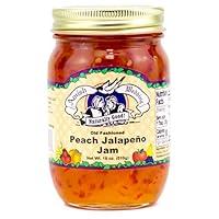 Algopix Similar Product 8 - Amish Wedding Peach Jalapeno Jam 18oz