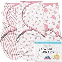 Algopix Similar Product 12 - JUICY BUMBLES Baby Swaddles 03 Months