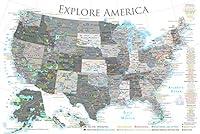 Algopix Similar Product 9 - GeoJango National Parks Map Poster with
