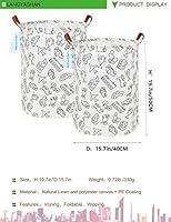 Algopix Similar Product 18 - LANGYASHAN Laundry Basket Canvas