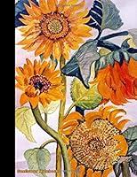 Algopix Similar Product 7 - Sunflower Notebook Flower College
