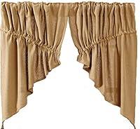 Algopix Similar Product 14 - Deluxe Burlap Natural Tan Prairie Swag