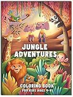 Algopix Similar Product 13 - Jungle Adventures Coloring Book For