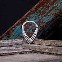 Algopix Similar Product 13 - Unique Septum Ring Sterling Silver