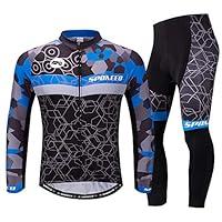 Algopix Similar Product 11 - sponeed Mens Bike Jersey Pants Padded