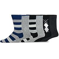 Algopix Similar Product 10 - Mens Cotton Crew Dress Socks 6Pair