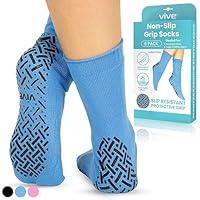 Algopix Similar Product 11 - Vive NonSlip Grip Socks 6 Pairs 