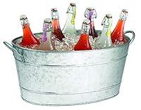 Algopix Similar Product 17 - Table Craft Galvanized Oval Beverage