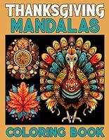 Algopix Similar Product 3 - Thanksgiving Mandala Coloring Book for