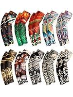 Algopix Similar Product 4 - Boao 10 Pairs Mens Cooling Arm Sleeves