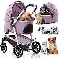 Algopix Similar Product 7 - Kenyone Pet Stroller 3 in 1 Dog