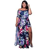 Algopix Similar Product 20 - VERTTEE Maxi Womens Dress Boat Neck