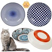 Algopix Similar Product 1 - ZYUTONG 3Pack Cat Food Bowl with