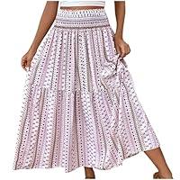 Algopix Similar Product 17 - Womens 2024 Bohemian Long Skirts Flowy