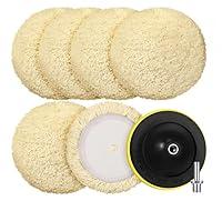 Algopix Similar Product 7 - 6 Pieces Wool Buffing Pads Polishing