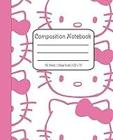 Algopix Similar Product 11 - White Kitty Sketch Composition Notebook