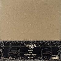 Algopix Similar Product 15 - Graphic 45 Kraft 12x12 Sheets 10 Pack