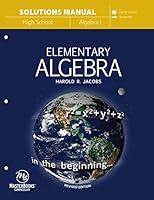 Algopix Similar Product 14 - Elementary Algebra (Solutions Manual)