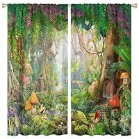 Algopix Similar Product 1 - BenYaSong Enchanted Forest Curtain