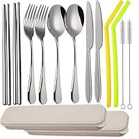 Algopix Similar Product 3 - Travel Utensils Cutlery 4pcs22pcs