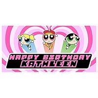 Algopix Similar Product 14 - Powerpuff Girls Birthday Banner