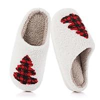 Algopix Similar Product 13 - Feionusin Christmas Tree Slippers for