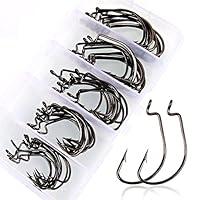 Algopix Similar Product 11 - Sougayilang Fishing Hooks High Carbon