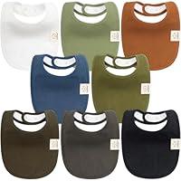 Algopix Similar Product 17 - 8Pack Organic Baby Bibs for Baby