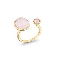 Algopix Similar Product 8 - Double Stone Simulated Rose Quartz Open