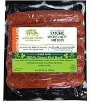 Algopix Similar Product 3 - Grass Run Farms Uncured Beef Hot Dogs