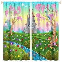 Algopix Similar Product 9 - BenYaSong Cartoon Curtains Fairytale