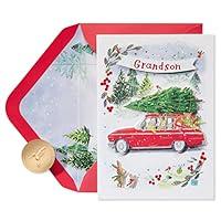 Algopix Similar Product 13 - Papyrus Christmas Card for Grandson