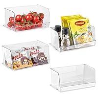 Algopix Similar Product 6 - Sorbus Open Plastic Storage Bins Clear