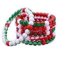 Algopix Similar Product 5 - FROG SAC 6 Beaded Christmas Bracelets