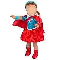 Algopix Similar Product 5 - Supergirl Inspired Doll Outfit 6 pc
