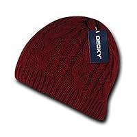 Algopix Similar Product 20 - DECKY Braidy Knit Beanie, Cardinal