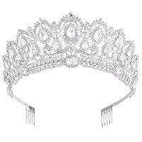 Algopix Similar Product 10 - Crowns for Women Vofler Silver Crystal