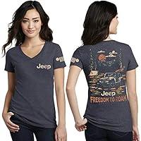 Algopix Similar Product 10 - Jeep Ladies Freedom to Roam Vneck