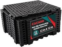 Algopix Similar Product 11 - CACASO 12Pack Interlocking Rubber Floor