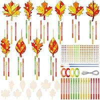 Algopix Similar Product 16 - GlikCeil 128 Pcs Fall Wind Chime Kit