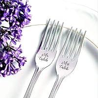 Algopix Similar Product 5 - Silver Engraved Wedding Forks