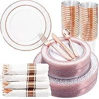 Algopix Similar Product 6 - Liacere 350PCS Rose Gold Plastic