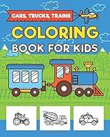 Algopix Similar Product 10 - Cars Trucks Trains  Coloring Book