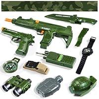 Algopix Similar Product 1 - MSKOLER Army Costume Toy for Kids 3 4 5