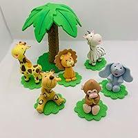 Algopix Similar Product 18 - Jungle Set.Cake Topper.