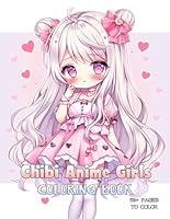 Algopix Similar Product 13 - Chibi Anime Girls Coloring Book More