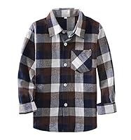 Algopix Similar Product 10 - Little Girls Boys Long Sleeve Button
